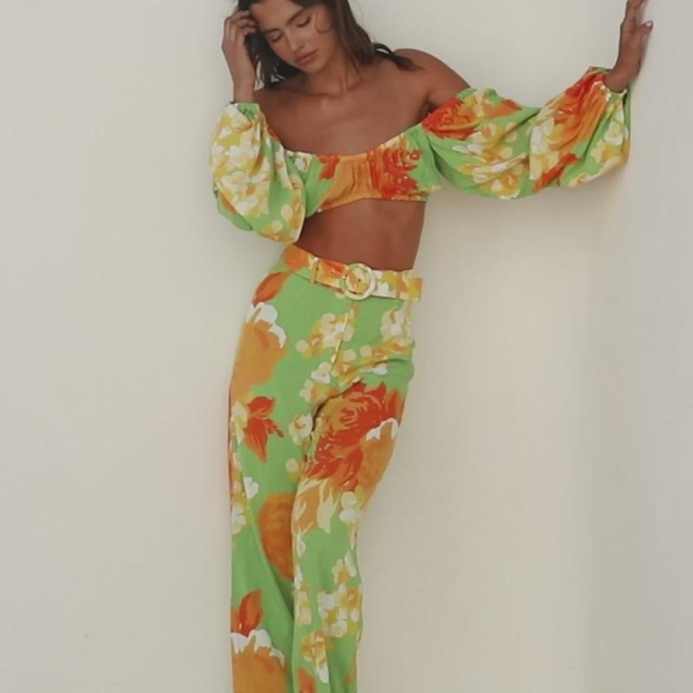Floral Off-Shoulder Jumpsuit